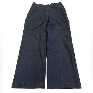 S.C. & CO. Petites 10P Wide Leg Denim Trousers Dark Wash